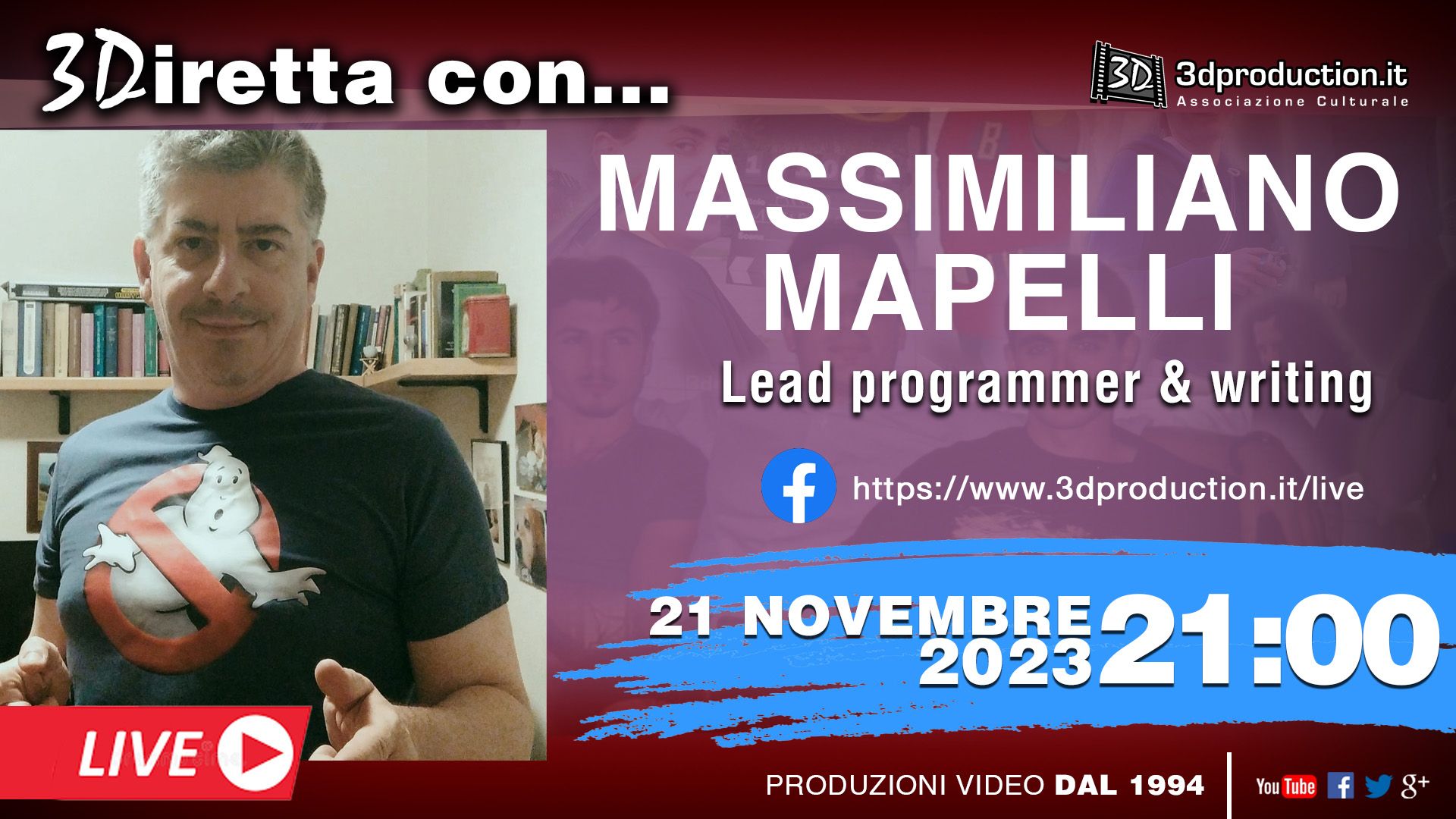 3diretta con... Massimiliano Mapelli
